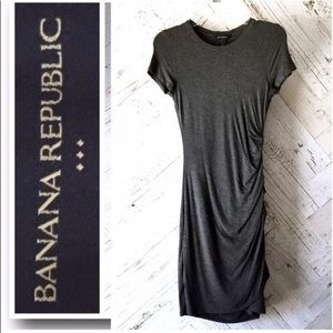 Banana Republic Comfy Ruched T-Shirt Dress